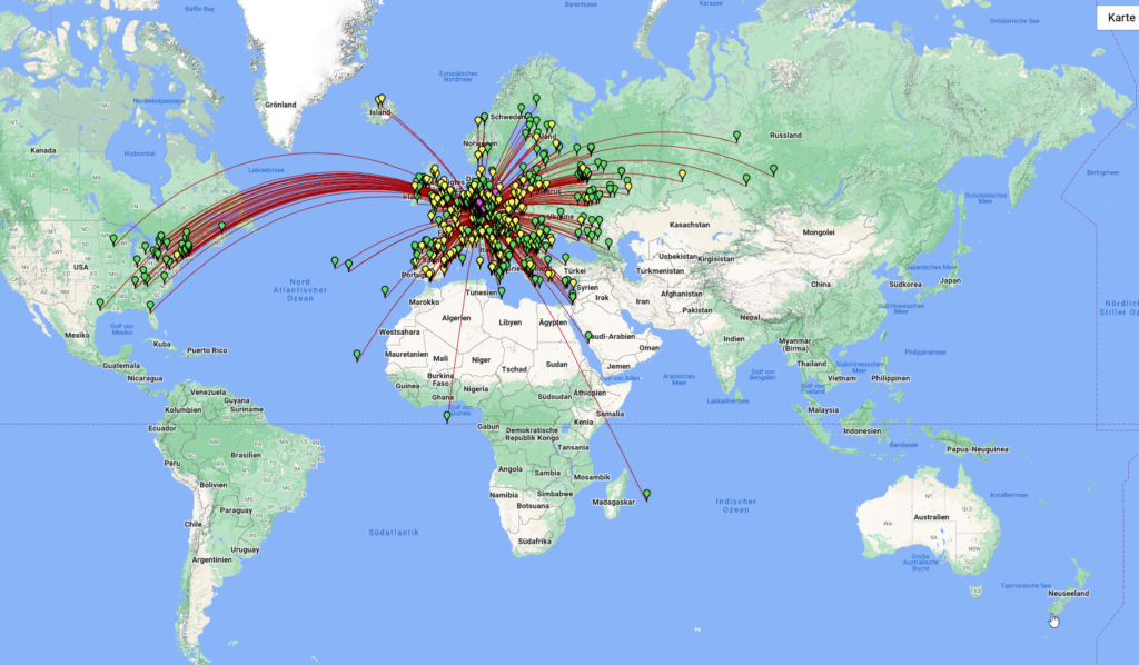 My ham radio log analysis after 4 weeks of activity